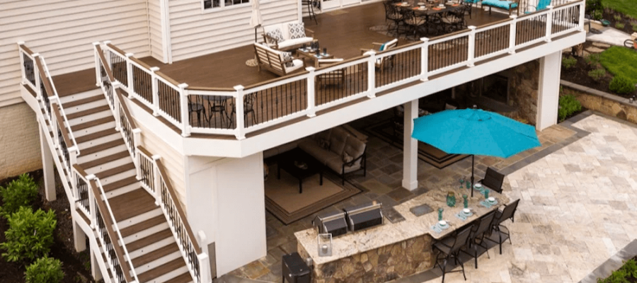 deck and patio combination